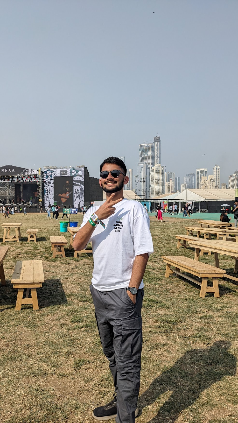 Sanjay at a music event